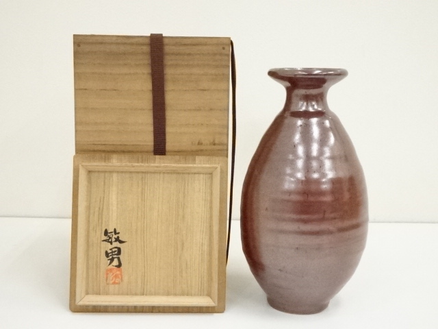 鉄刀木の花瓶 A1580 時代 鉄四方釣瓶式花瓶 – 株式会社茶源